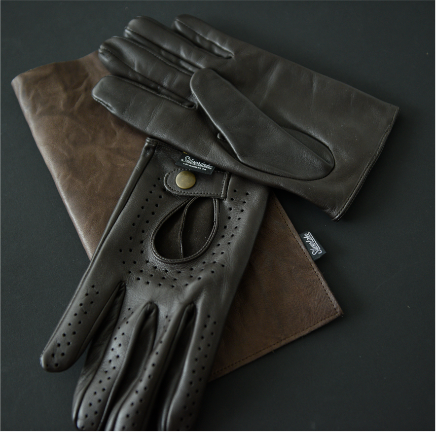 Lambskin Napa leather driving gloves Silverlake Projects
