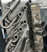 Load image into Gallery viewer, Porsche 911GT3 style titanium exhaust tips
