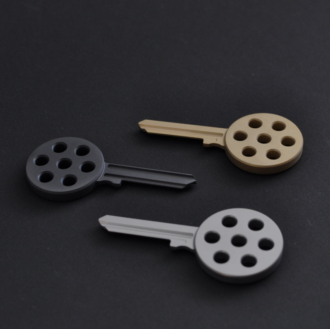 917 style machined ignition key for early SWB Porsche 911 and 912 (1965-69)